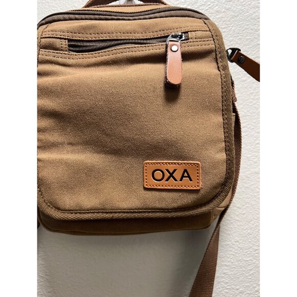 Oxa Durable Canvas Crossbody Bag With Adjustable Strap & Multiple Compartments - Picture 3 of 8